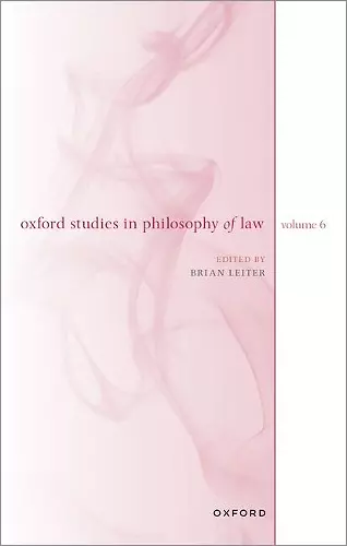 Oxford Studies in Philosophy of Law cover