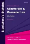 Blackstone's Statutes on Commercial & Consumer Law cover