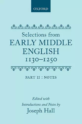 Selections from Early Middle English 1130-1250 cover