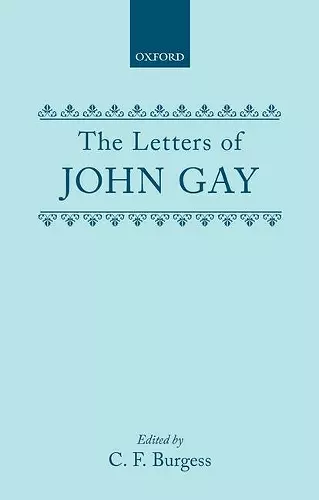 The Letters of John Gay cover