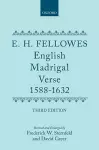 English Madrigal Verse 1588-1632 cover