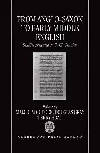 From Anglo-Saxon to Early Middle English cover