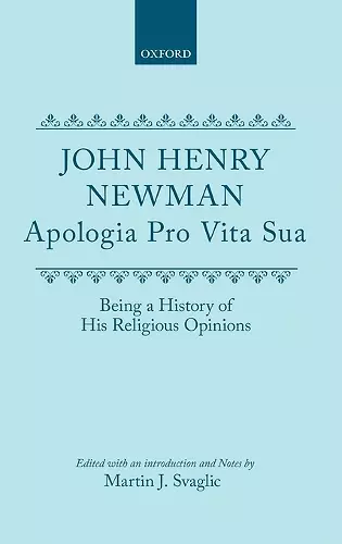 Apologia Pro Vita Sua cover