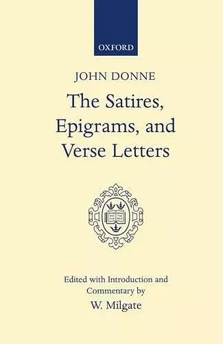 Satires, Epigrams, and Verse Letters cover