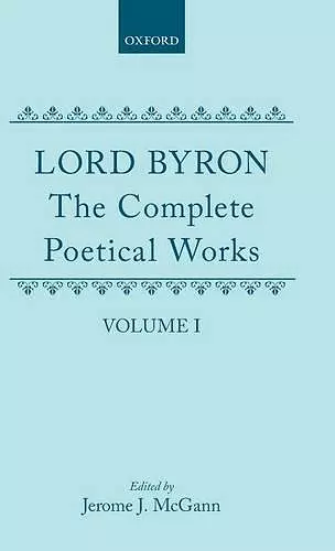The Complete Poetical Works: Volume 1 cover