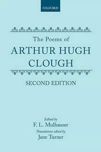 The Poems of Arthur Hugh Clough cover