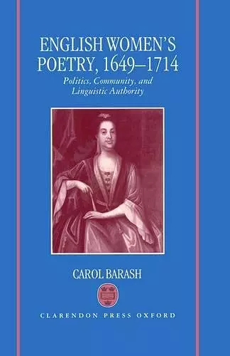 English Women's Poetry, 1649-1714 cover