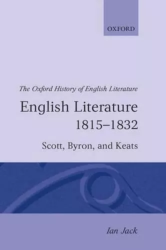 English Literature 1815-1832 cover