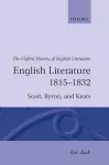 English Literature 1815-1832 cover