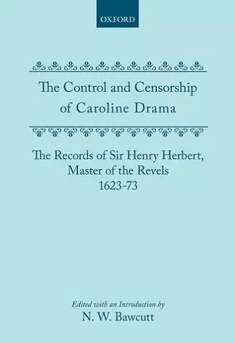 The Control and Censorship of Caroline Drama cover