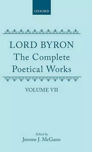 The Complete Poetical Works: Volume 7 cover