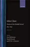 John Clare: Poems of the Middle Period, 1822-1837 cover