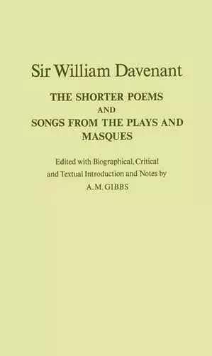 The Shorter Poems, and Songs from the Plays and Masques cover