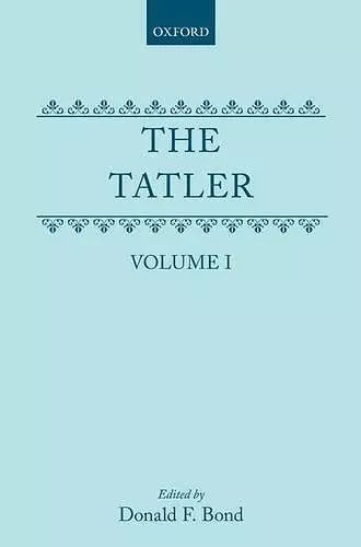 The Tatler: Volume I cover