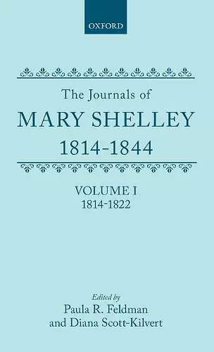 The Journals of Mary Shelley, 1814-1844 cover