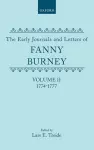 The Early Journals and Letters of Fanny Burney: Volume II: 1774-1777 cover