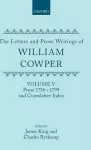 The Letters and Prose Writings: V: Prose 1756-c.1799 and Cumulative Index cover