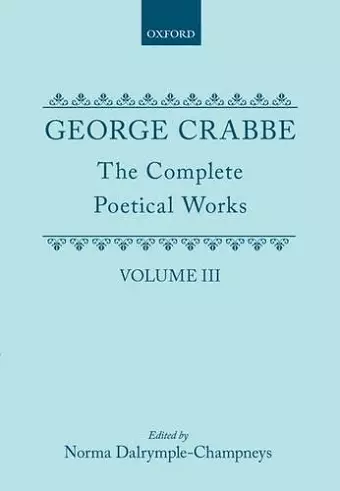 The Complete Poetical Works: Volume III cover