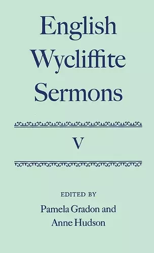 English Wycliffite Sermons: Volume V cover