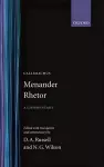 Menander Rhetor cover