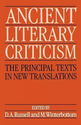 Ancient Literary Criticism cover