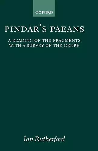 Pindar's Paeans cover