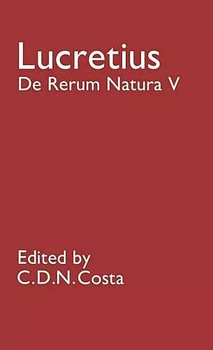 De Rerum Natura V cover