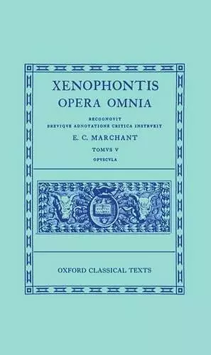 Xenophon V. Opuscula cover