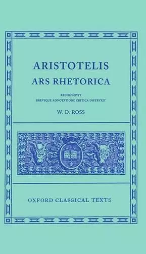 Aristotle Ars Rhetorica cover