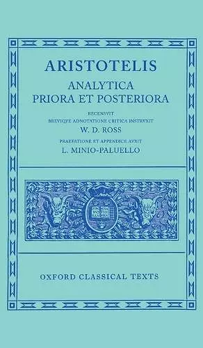 Aristotle Analytica Priora et Posteriora cover