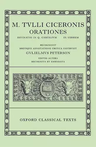 Cicero Orationes. Vol. III cover