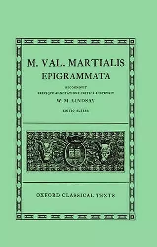 Martial Epigrammata cover