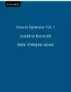 Seneca Epistulae Vol. I cover