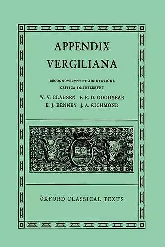 Appendix Vergiliana cover