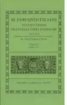 Quintilian Institutionis Oratoriae Vol. I cover