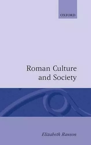 Roman Culture and Society cover