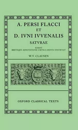 Persius and Juvenal Saturae cover