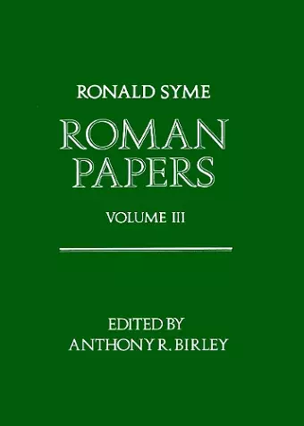 Roman Papers: Volume III cover