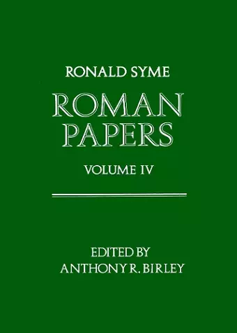 Roman Papers: Volume IV cover