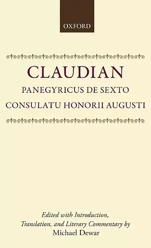 Panegyricus de Sexto Consulatu Honorii Augusti cover