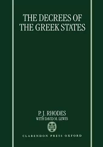 The Decrees of the Greek States cover
