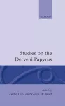 Studies on the Derveni Papyrus cover