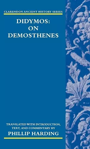 Didymos: On Demosthenes cover