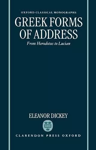 Greek Forms of Address cover