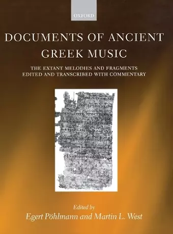 Documents of Ancient Greek Music cover