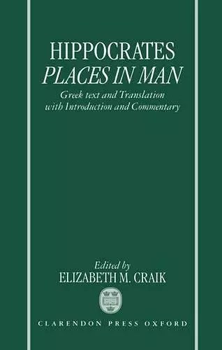 Hippocrates: Places in Man cover