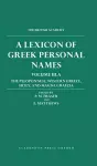 A Lexicon of Greek Personal Names: Volume III.A: The Peloponnese, Western Greece, Sicily, and Magna Graecia cover