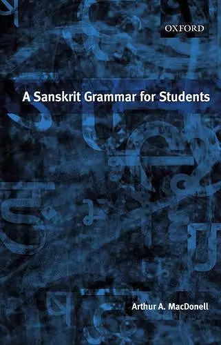 A Sanskrit Grammar for Students cover