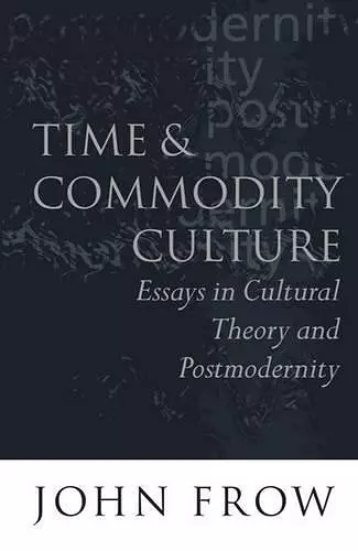 Time and Commodity Culture cover