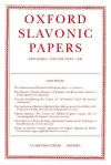 Oxford Slavonic Papers: Volume XXXI (1998) cover